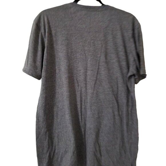 Paperdenim&Cloth Heather Gray Short Sleeve V-Neck T-Shirt Size M - Picture 2 of 3